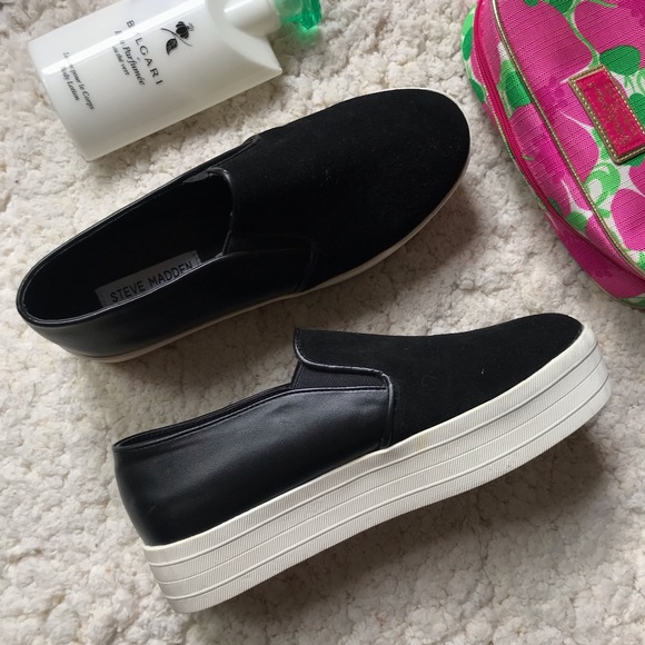 Steve Madden Shoes - STEVE MADDEN: NWOB Black Platform BUHBA Sneakers